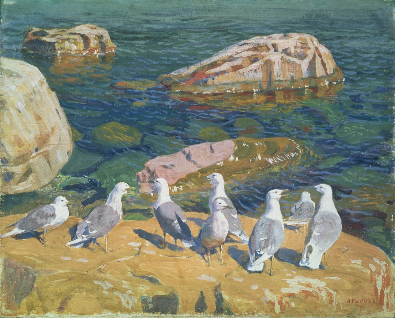 Sirályok, 1910 alkotó: Arkadij Aleksandrovic Rylov