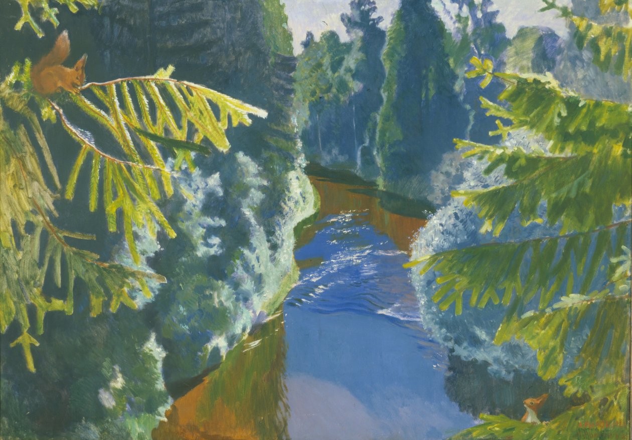 Forest River, 1929 alkotó: Arkadij Aleksandrovic Rylov