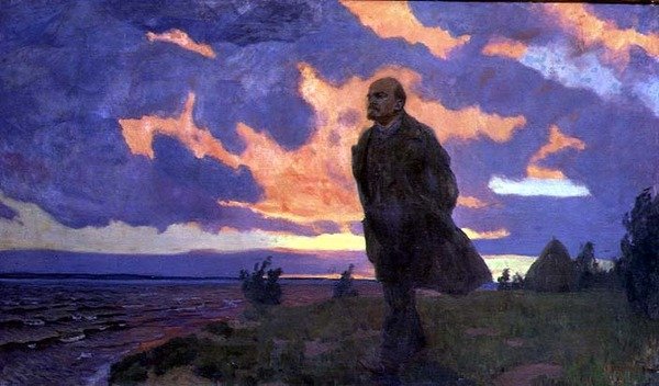 Vlagyimir Iljics Lenin (1870-1924) a parton alkotó: Arkadij Aleksandrovic Rylov