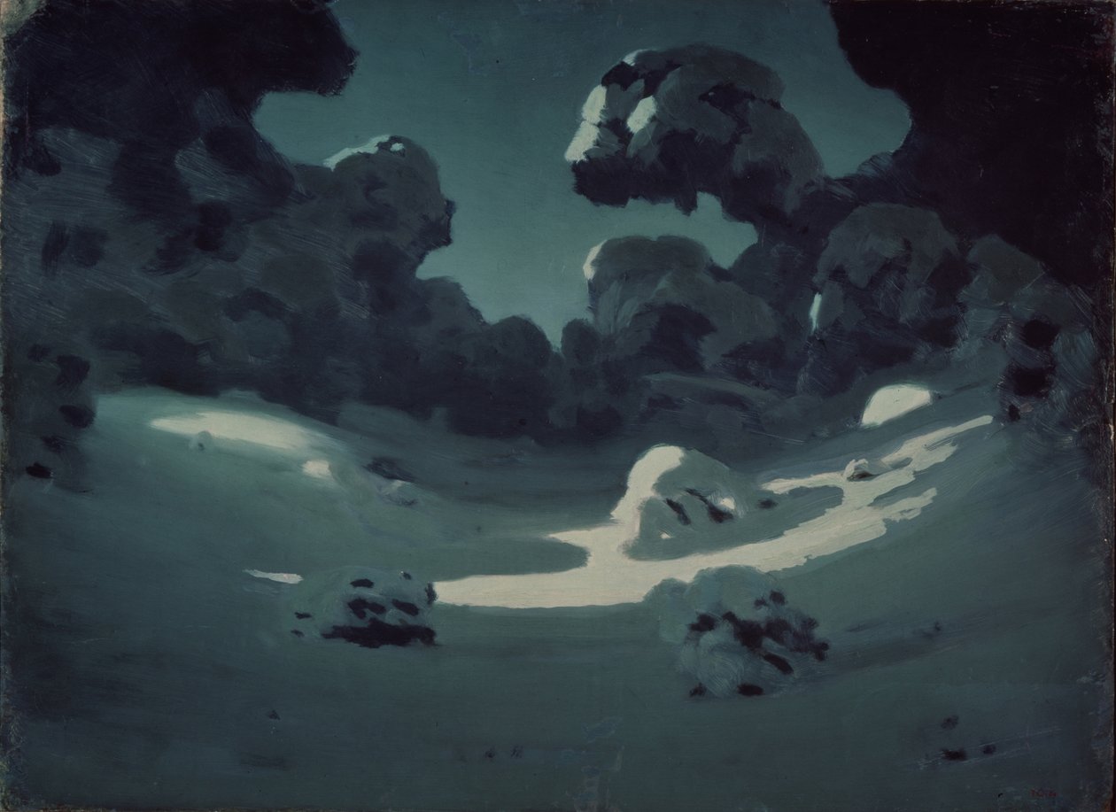 Holdfény foltok a fában. Tél, 1898-1908 alkotó: Arkhip Ivanovich Kuindzhi