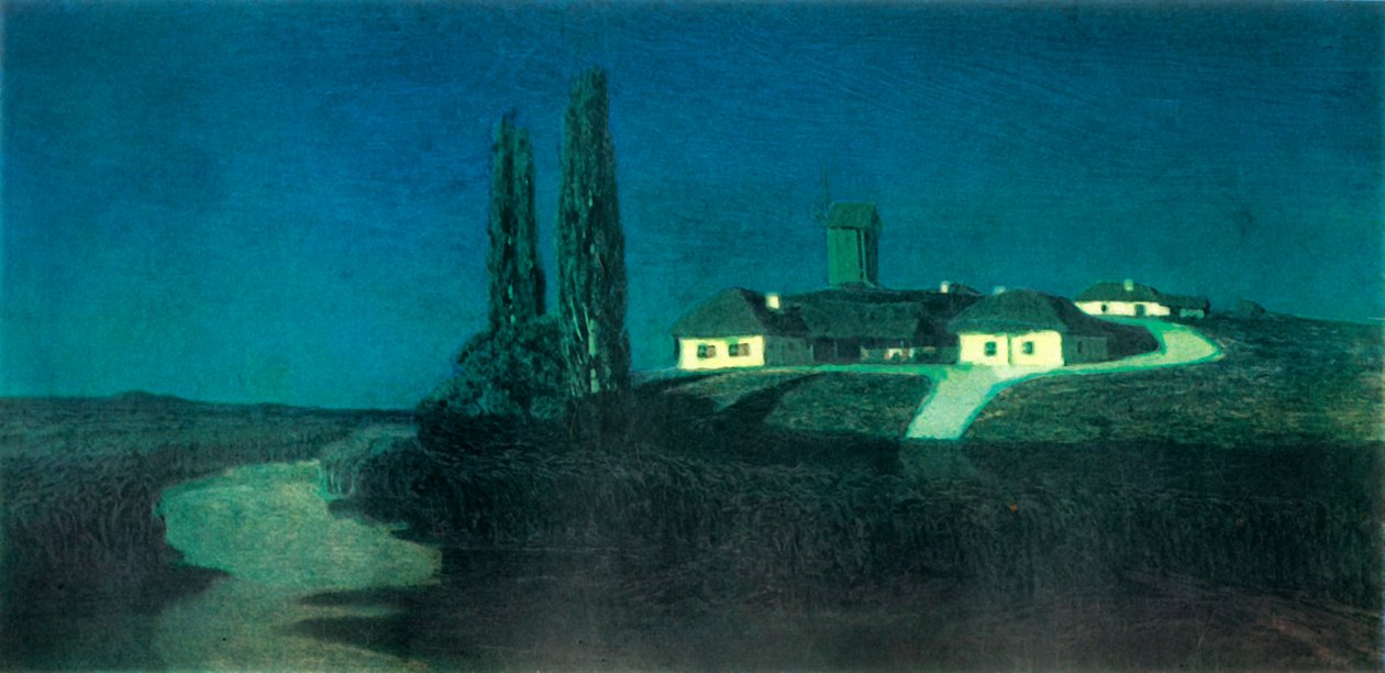 Éjszaka Ukrajnában, 1876, 1965. alkotó: Arkhip Ivanovich Kuindzhi