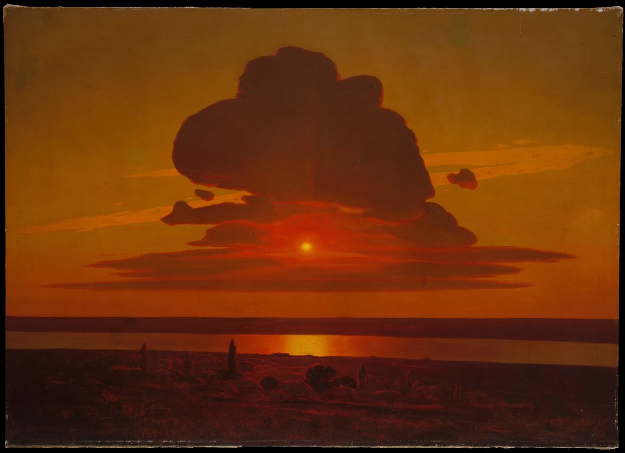 Vörös naplemente a Dnyeperen, 1905-1908 alkotó: Arkhip Ivanovich Kuindzhi