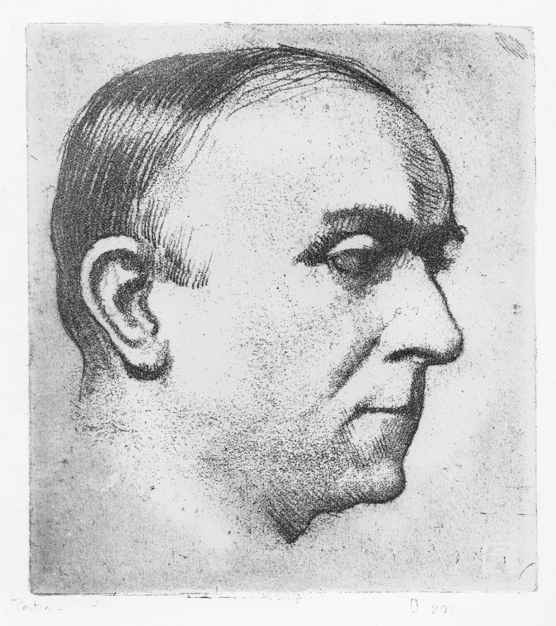 Edmond Glesener portréja alkotó: Armand Rassenfosse