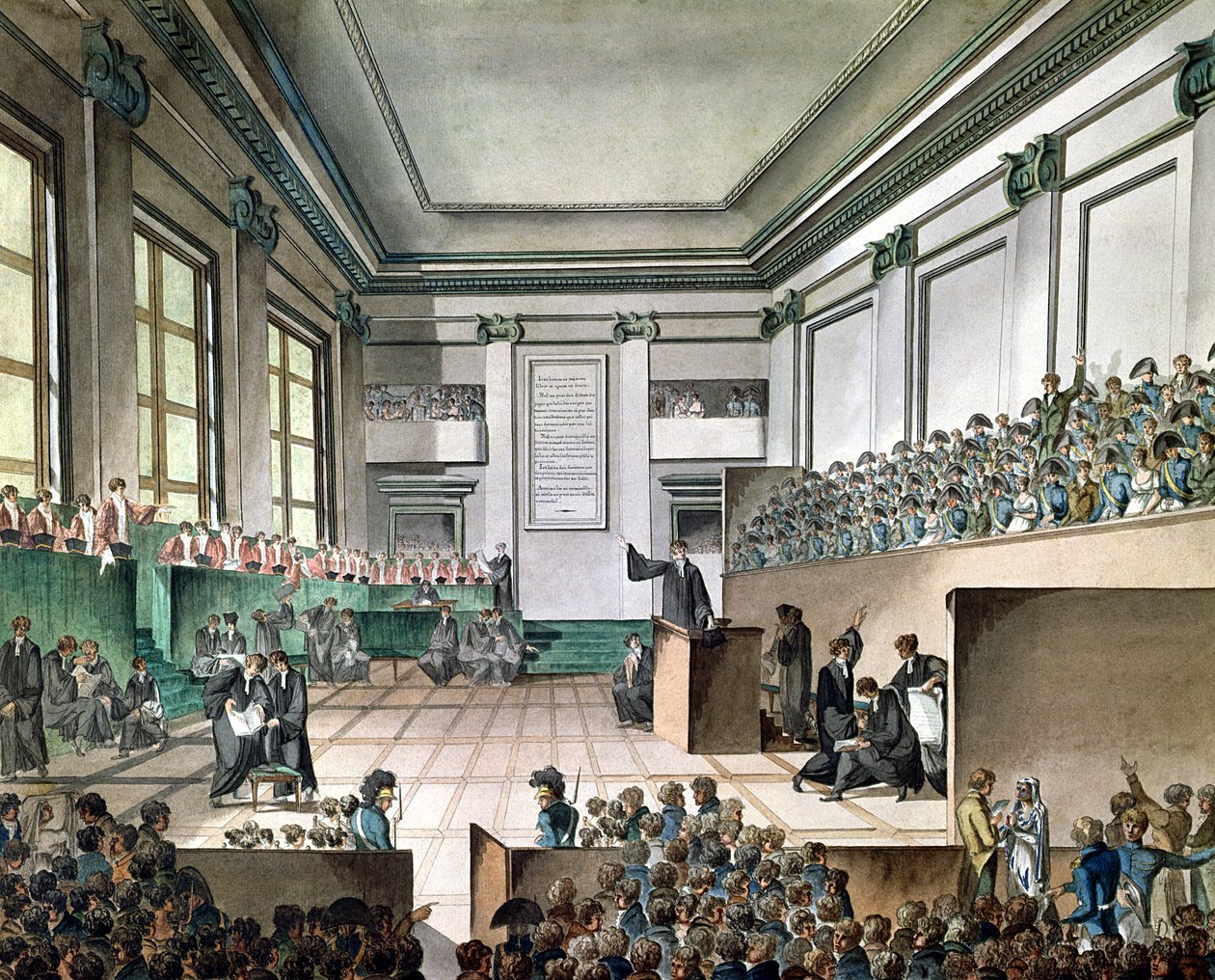 A Cadoudal-ügy tárgyalása, 1804 körül alkotó: Armand de Polignac