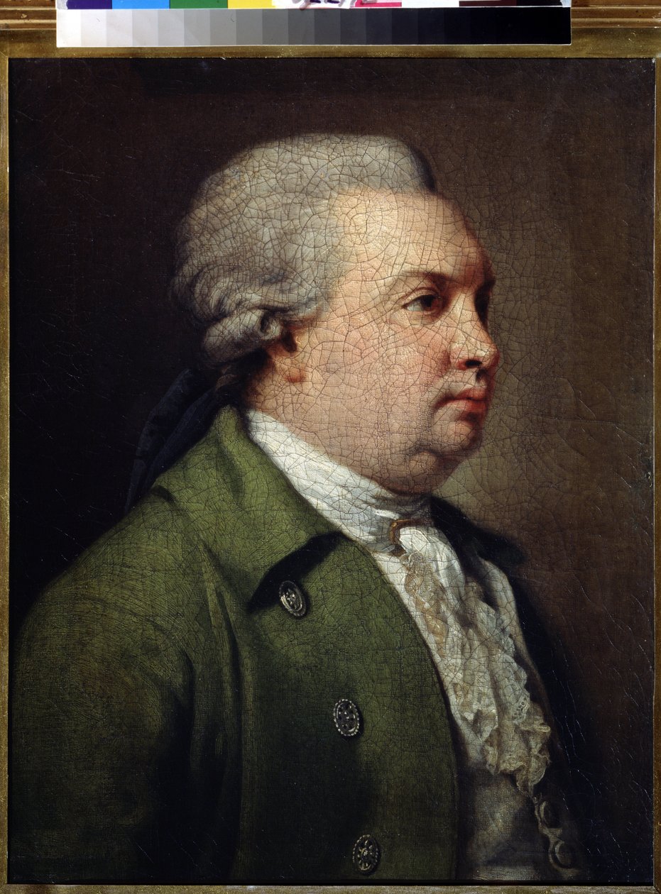 ""Portrait du dramaturge russe Denis Ivanovich Fonvizine (1745-1792)" (Denisz Ivanovics Fonvizin drámaíró portréja) Peinture d