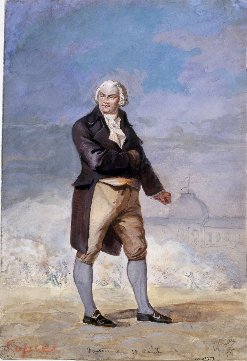 Georges Jacques Danton portréja 1759-1794, 1879. alkotó: Armand Cyboule