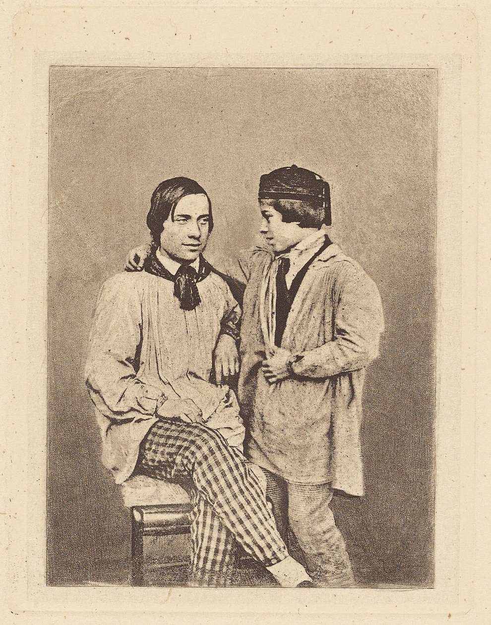 [Férfi és fiú] alkotó: Armand Hippolyte Louis Fizeau