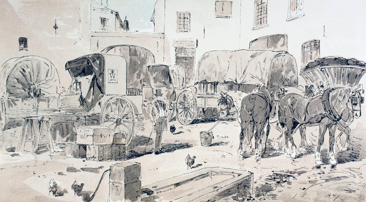A 19. században használt kocsitípusok, 1886 alkotó: Armand Jean Heins