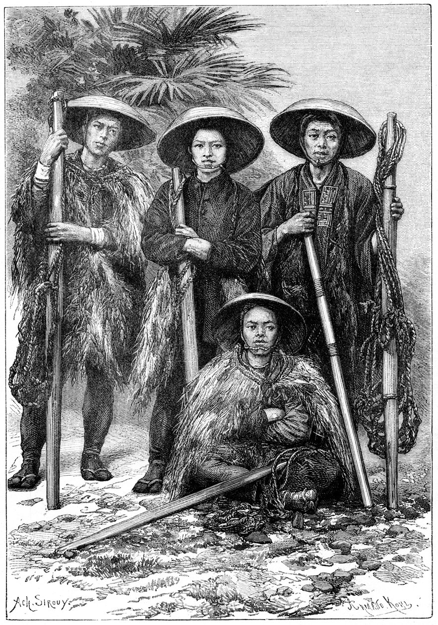 Japán parasztok, 1895. alkotó: Armand Kohl