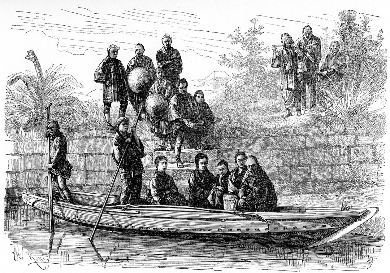 Japán emberek és jelmezek, 1895. alkotó: Armand Kohl