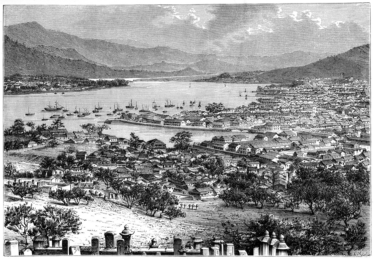 Nagasaki, Japan, 1895. alkotó: Armand Kohl