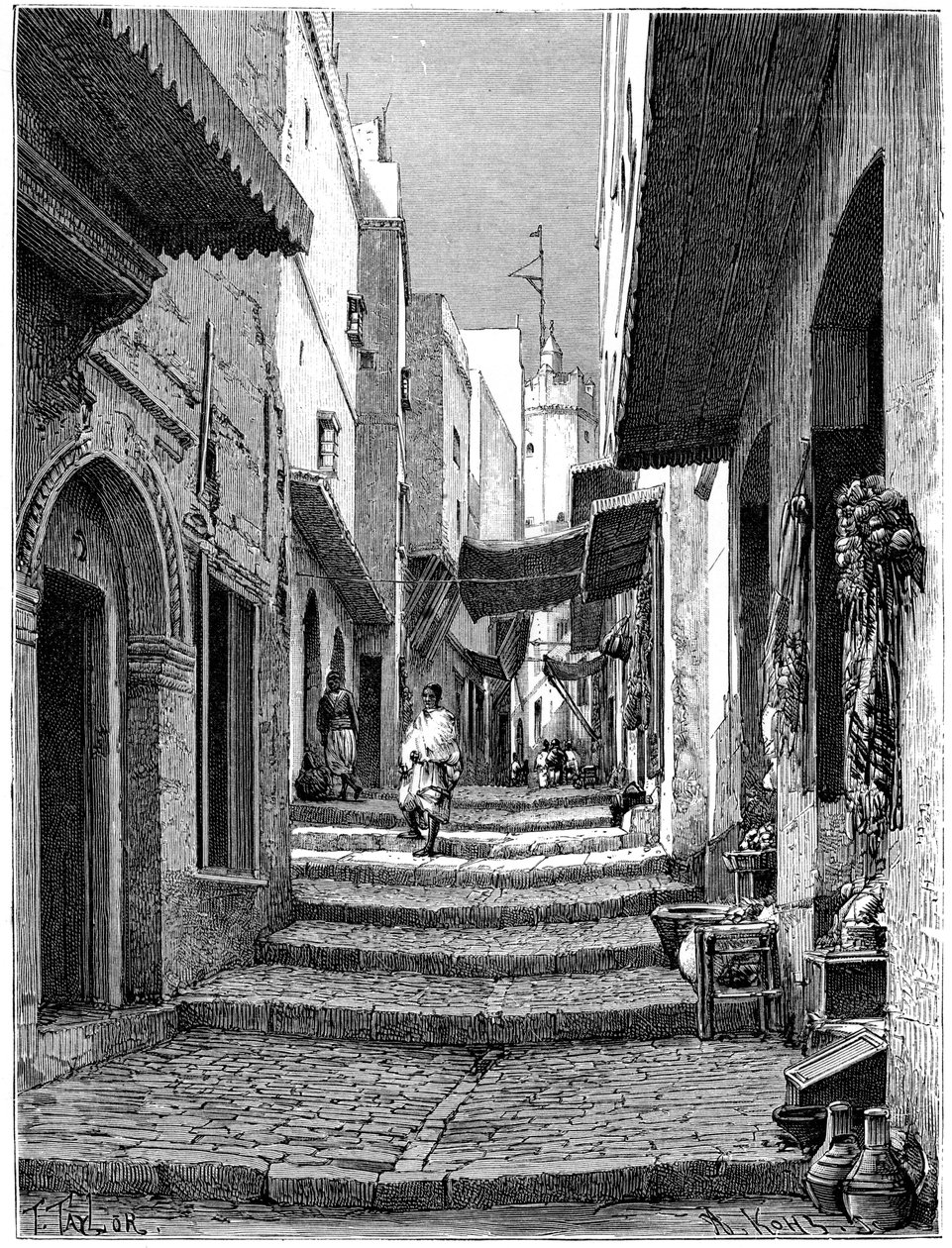 Óváros, Algír, 1890 alkotó: Armand Kohl