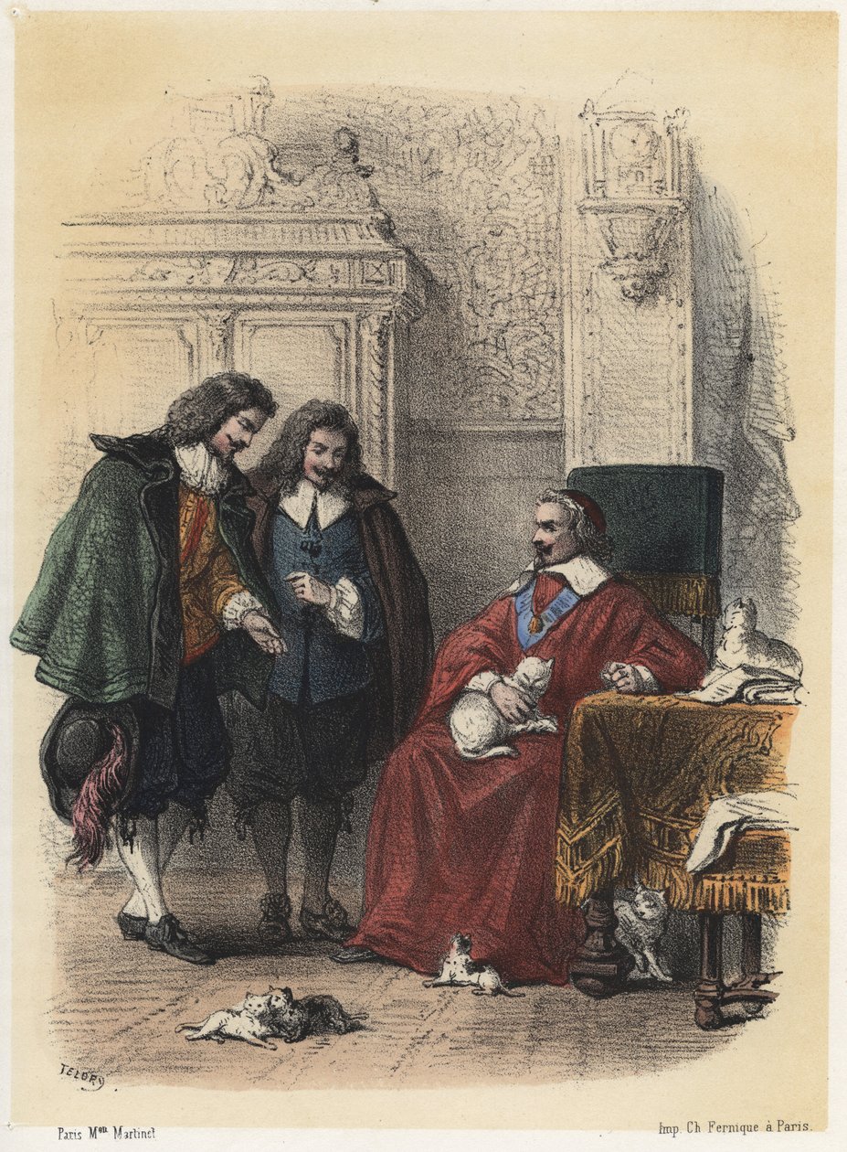 Richelieu bíboros (Armand Jean du Plessis alkotó: Armand Louis Henri Telory