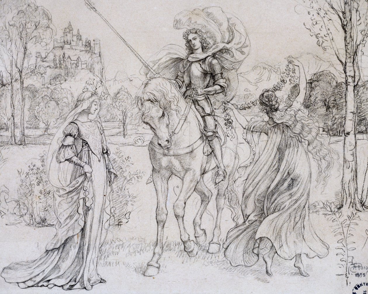 A lovag köszöntése, c1880-1932 alkotó: Armand Point