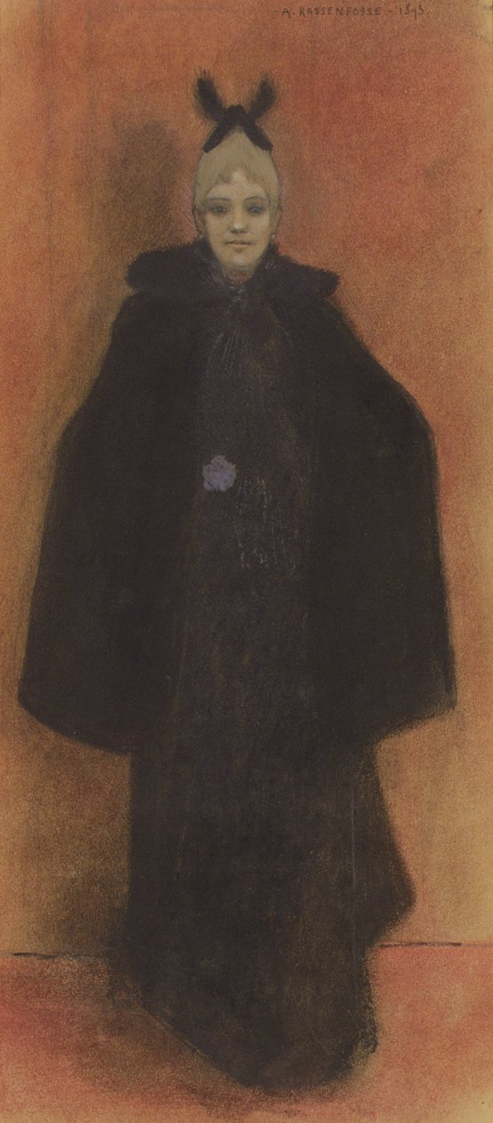 Elegánsan álló, 1893 alkotó: Armand Rassenfosse