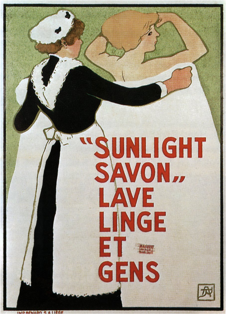 Sunlight Savon, 1910 alkotó: Armand Rassenfosse