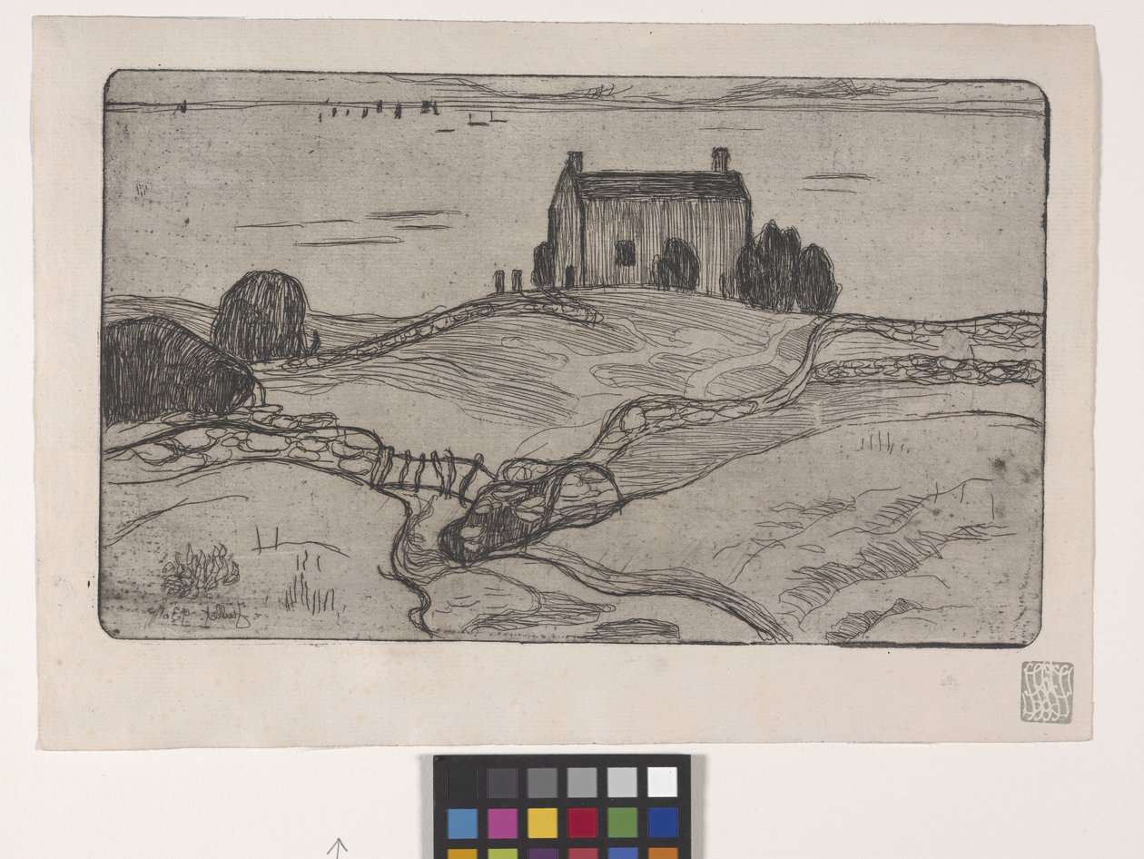 La Maison Du Pendu (Az akasztott ember háza) (rézkarc) alkotó: Armand Séguin