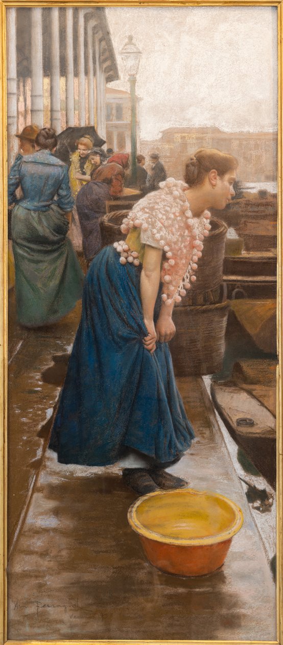 Velencei közember (tempera, papír) alkotó: Arnaldo Ferraguti