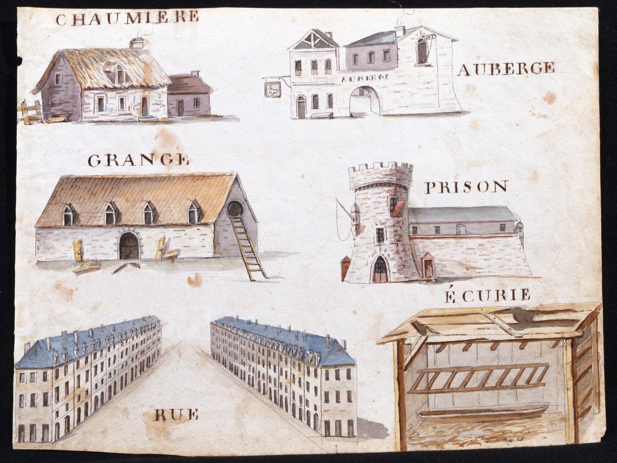 Illusztrációk az "A French Alphabet Book of 1814"-ből, kiadó: Charles Plante Fine Arts, 1814. alkotó: Arnaud de Beauregard