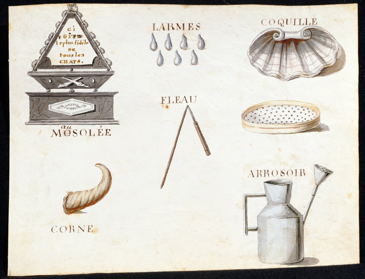 Illusztrációk az 1814-es francia ábécé könyvéből, pub. Charles Plante Fine Arts, 1814 alkotó: Arnaud de Beauregard