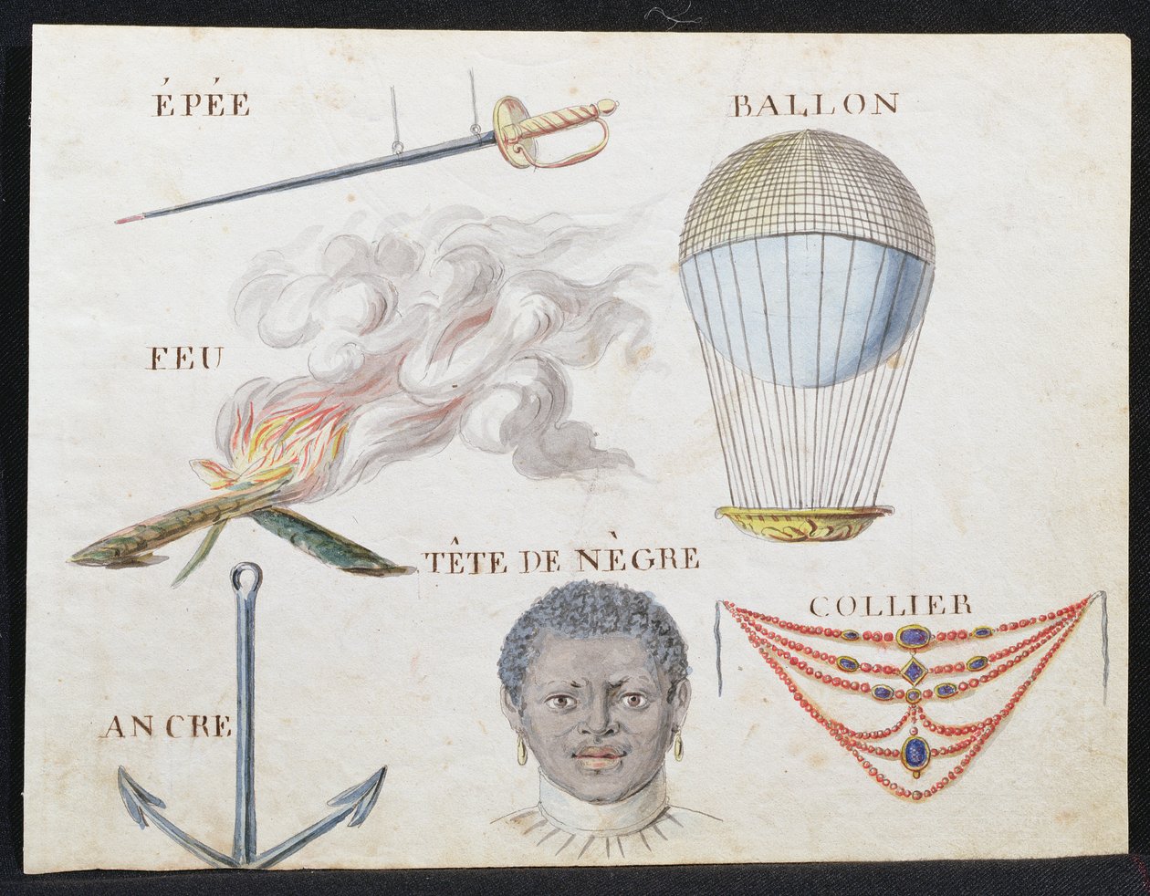 Illusztrációk az 1814-es francia ábécé könyvéből, pub. Charles Plante Fine Arts, 1814 alkotó: Arnaud de Beauregard