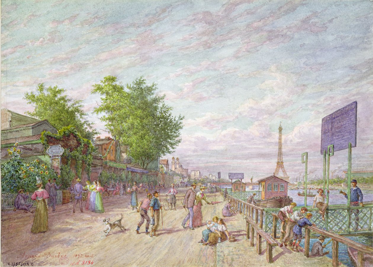 Quai du Point du Jour, Boulogne Billancourt, 1897 alkotó: Arnaud Durbec