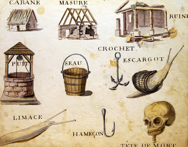 Illusztrációk a Charles Plante Fine Arts által kiadott "A French Alphabet Book of 1814" című könyvből. alkotó: Arnaud de Beauregard