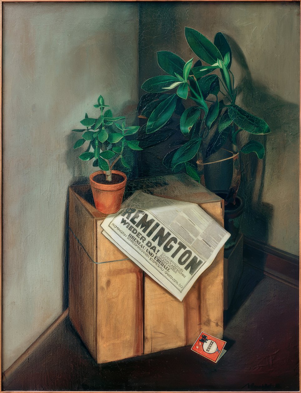 Csendélet újsággal alkotó: Arno Henschel