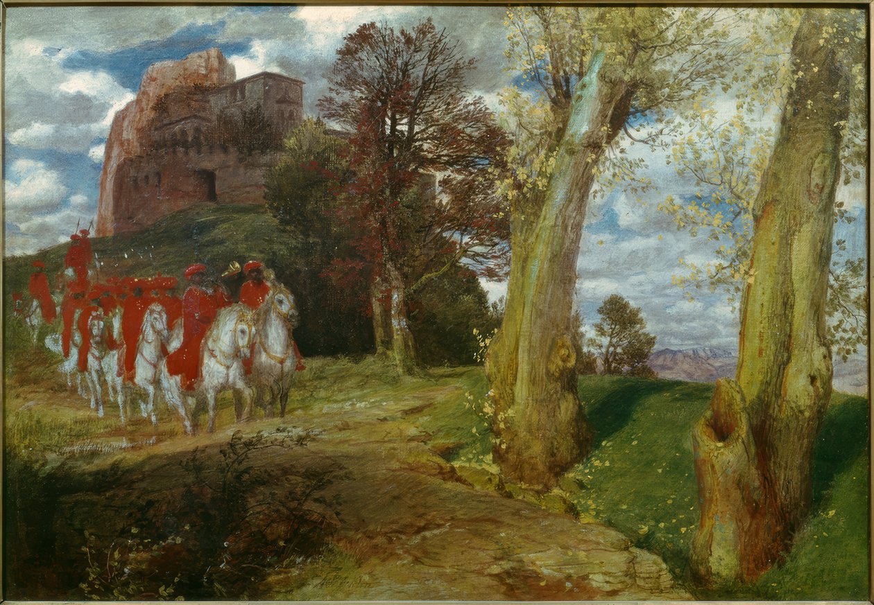 Kilovaglás a mór lovasok közül alkotó: Arnold Böcklin