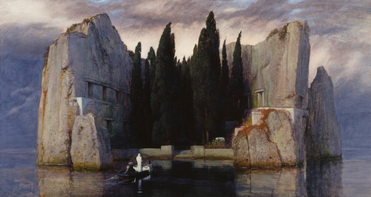 A halottak szigete alkotó: Arnold Böcklin