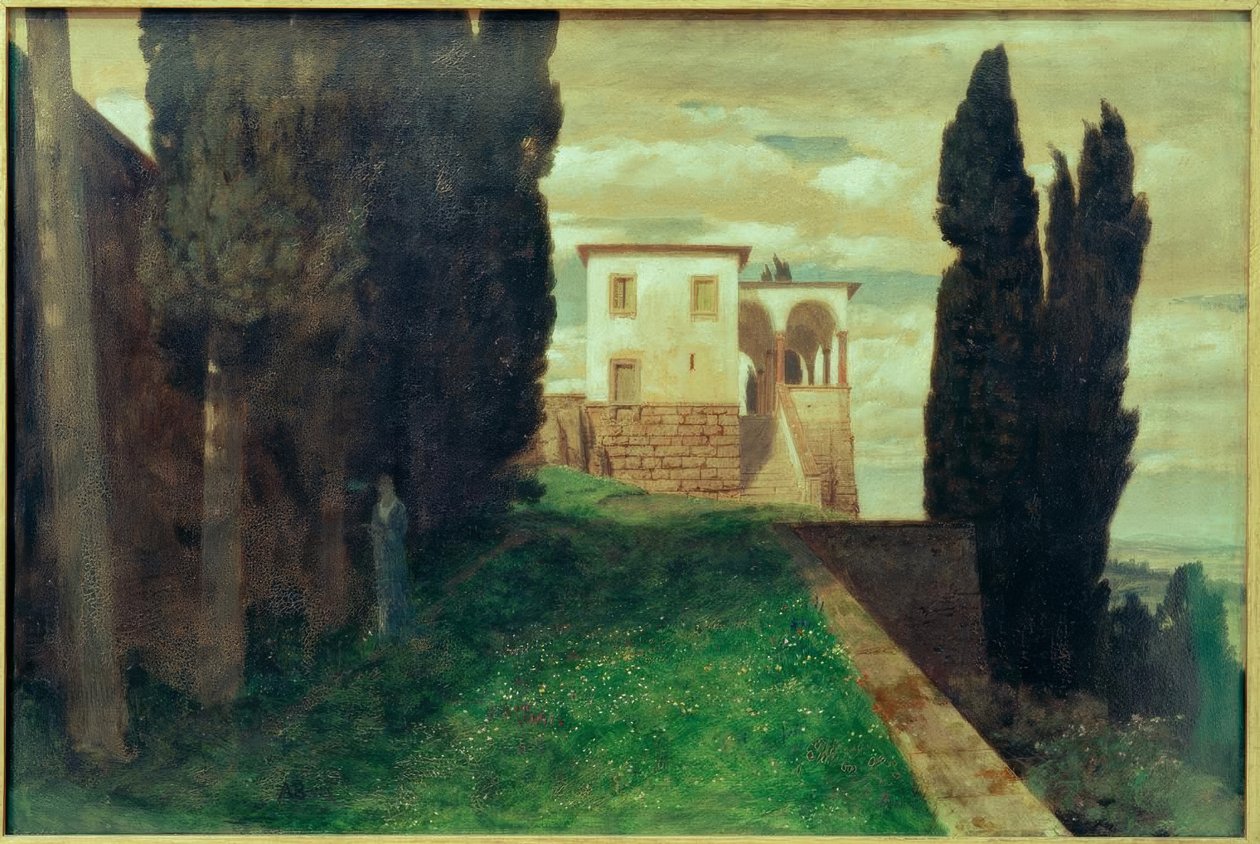 Olasz villa tavasszal alkotó: Arnold Böcklin