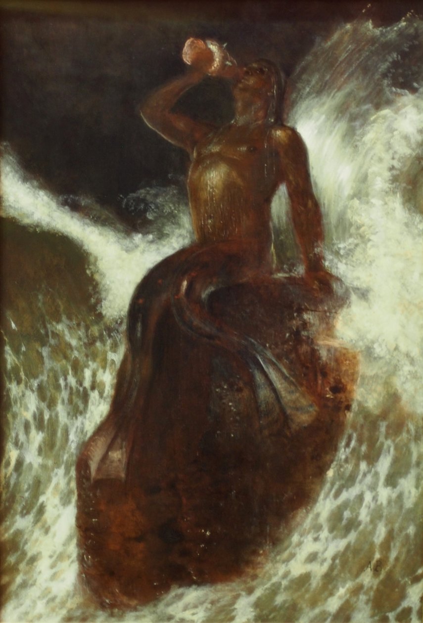 Triton, kagylóra fúj alkotó: Arnold Böcklin