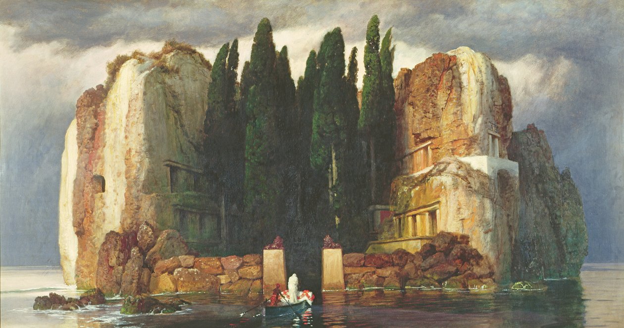 A holtak szigete alkotó: Arnold Böcklin