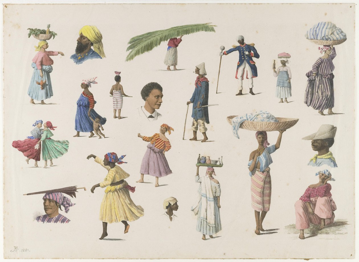Különféle típusú surinami alkotó: Arnold Borret