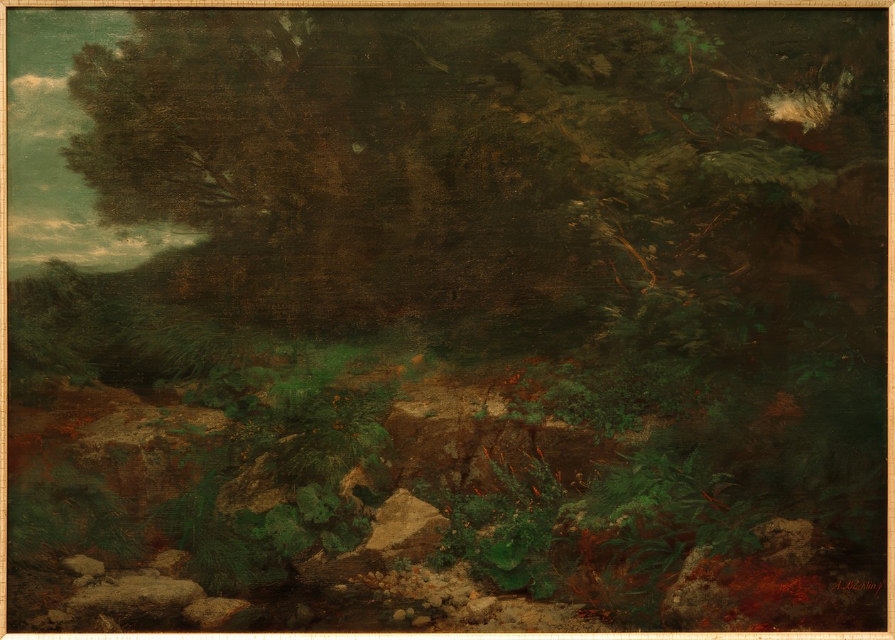 Az erdő szélén alkotó: Arnold Böcklin