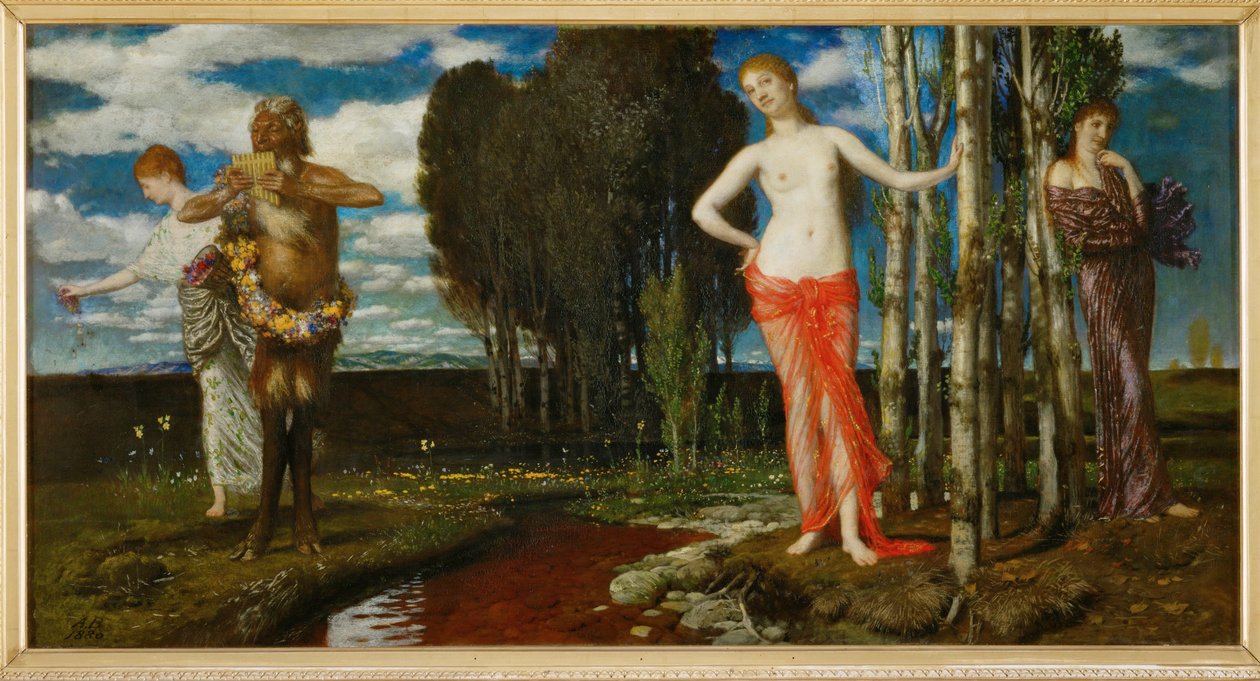 Fruehlingserwachen - Awakening of spring ... (festmény vászonra) alkotó: Arnold Böcklin