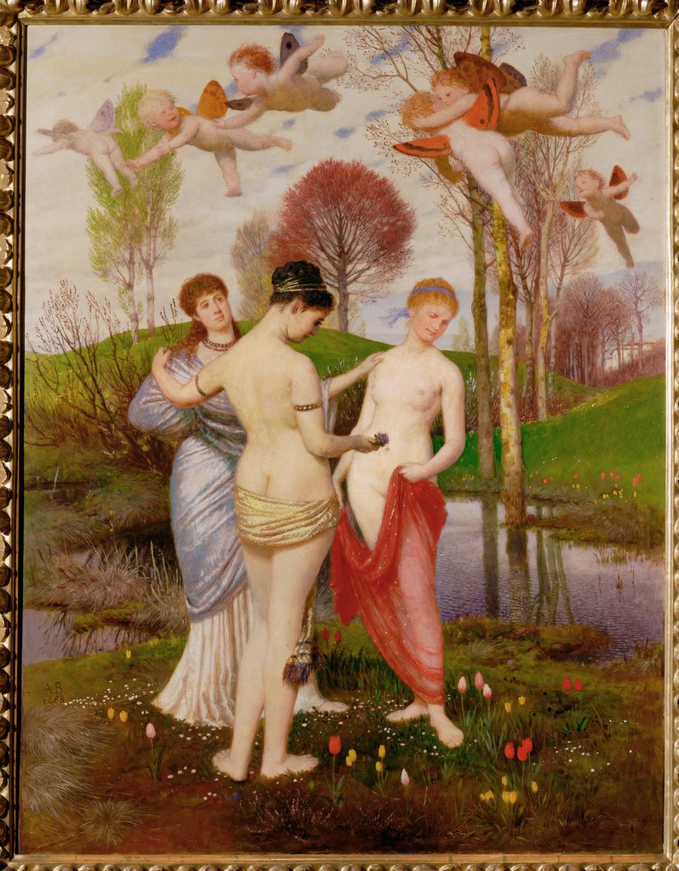 Fruehlingshymnus - A tavasz himnusza ... alkotó: Arnold Böcklin