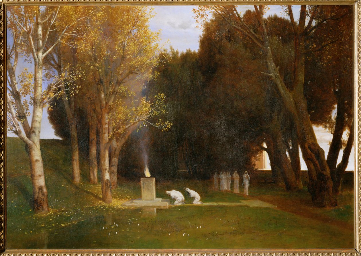 Heiliger Hain - Szent liget ... (festmény, vászon) alkotó: Arnold Böcklin