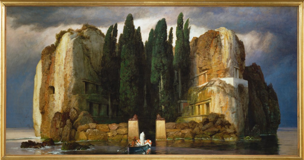 A halottak szigete alkotó: Arnold Böcklin