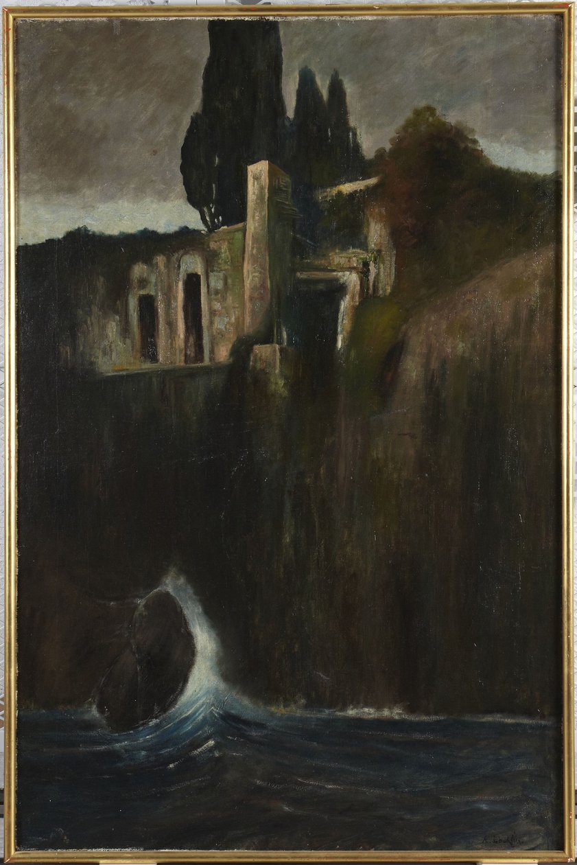 Tájkép alkotó: Arnold Böcklin