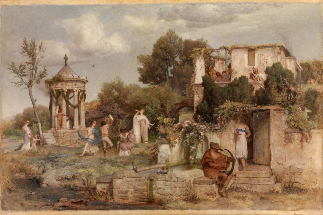 Római borozó alkotó: Arnold Böcklin