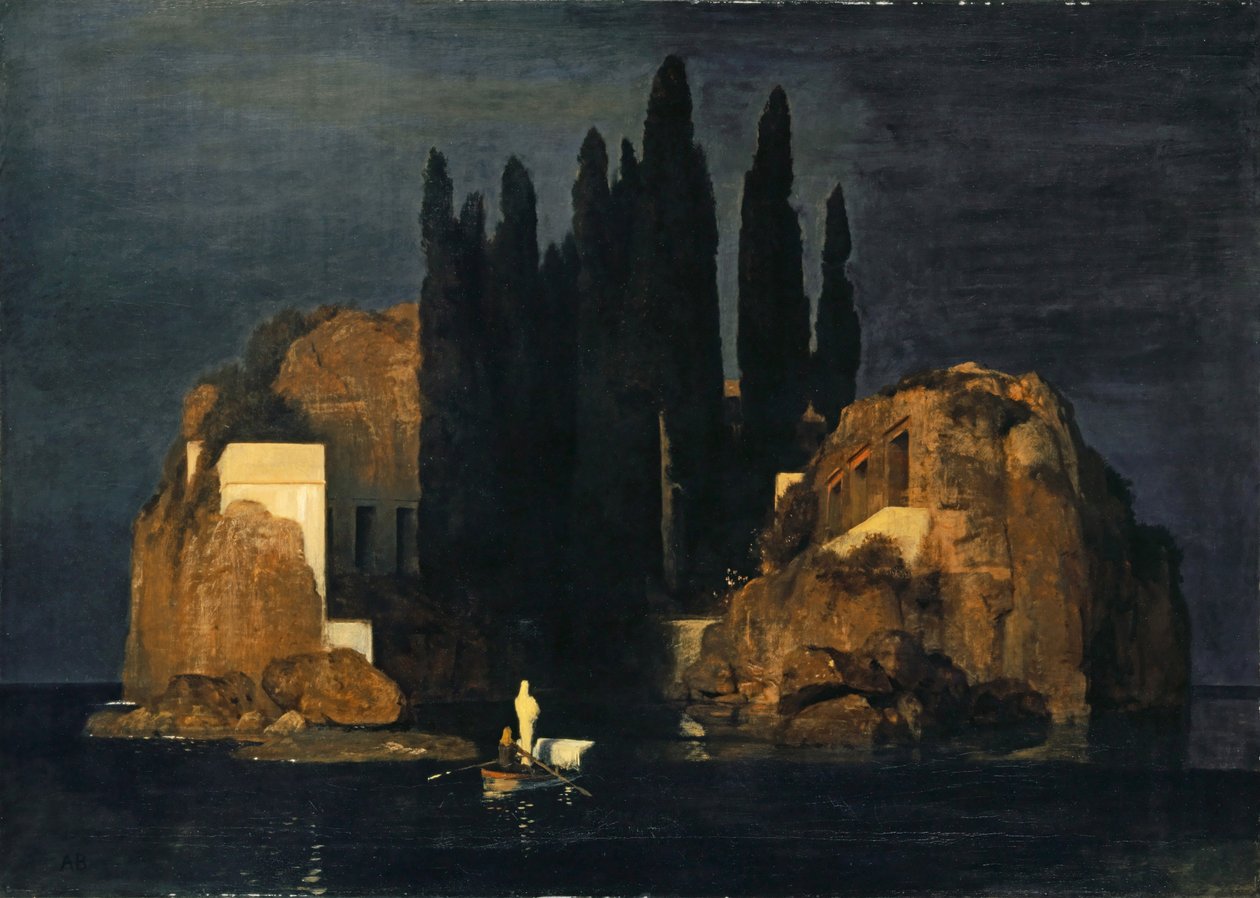 Német: Die Toteninsel Halottak szigete alkotó: Arnold Böcklin