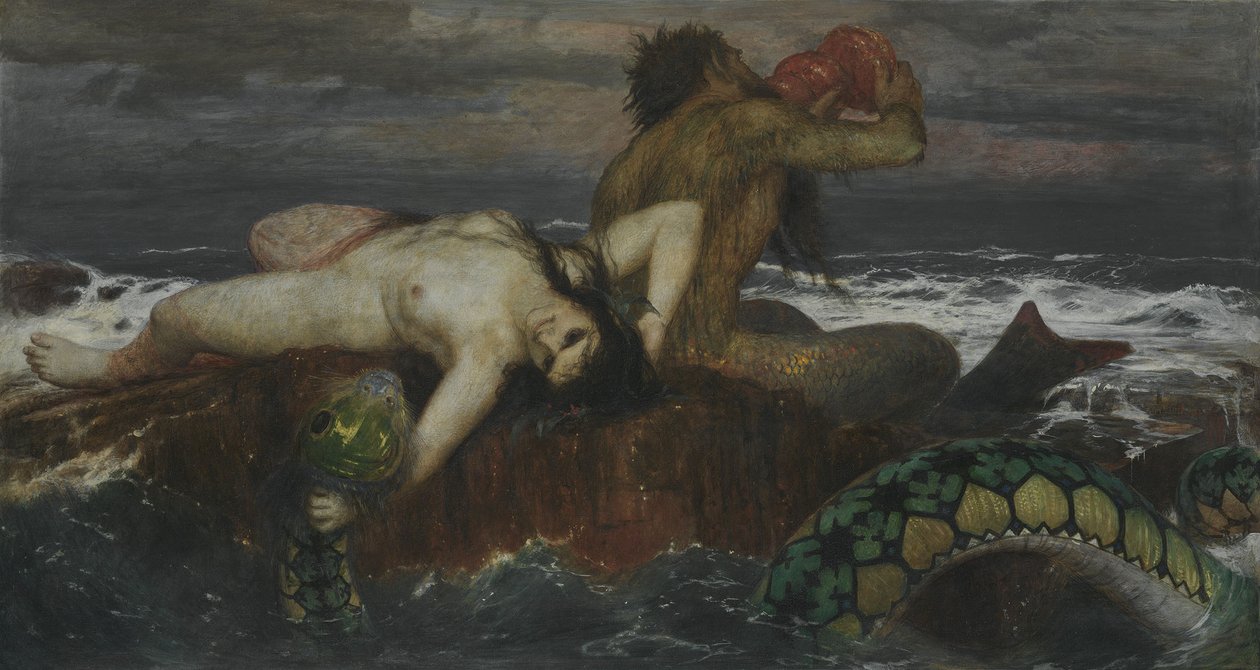 Német: Triton und Nereïde Triton és Nereida alkotó: Arnold Böcklin
