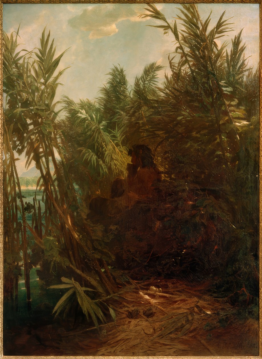 Pan a nádasban alkotó: Arnold Böcklin