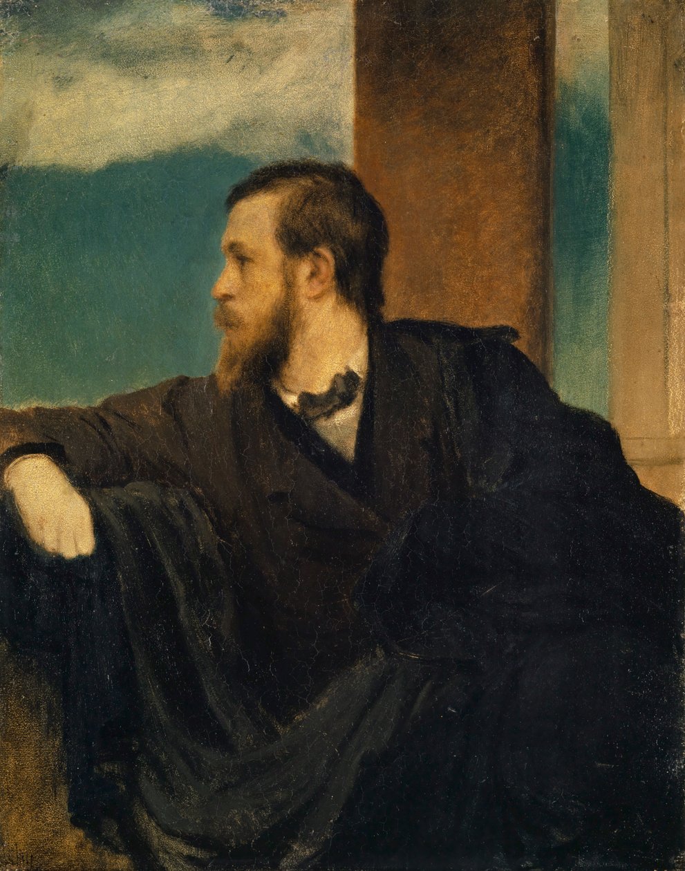 Önarckép, 1862. alkotó: Arnold Böcklin