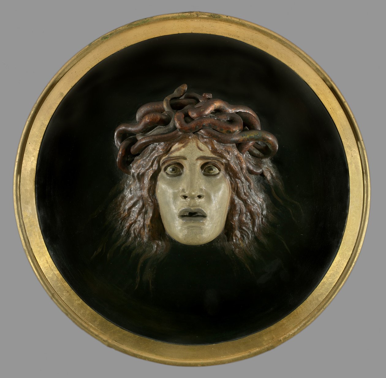 Pajzs Meduse arcával, 1897 alkotó: Arnold Böcklin