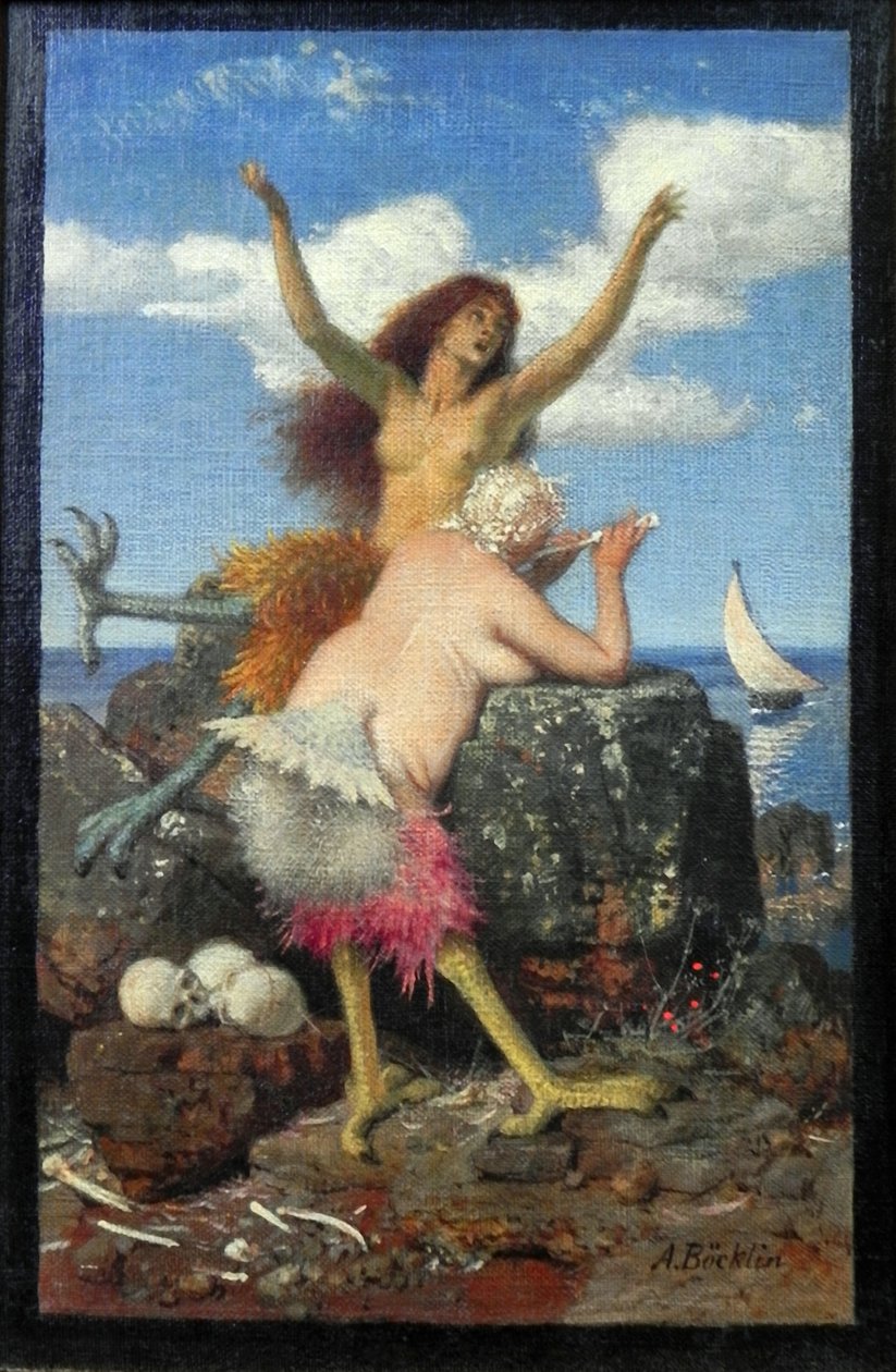 Szirénák alkotó: Arnold Böcklin