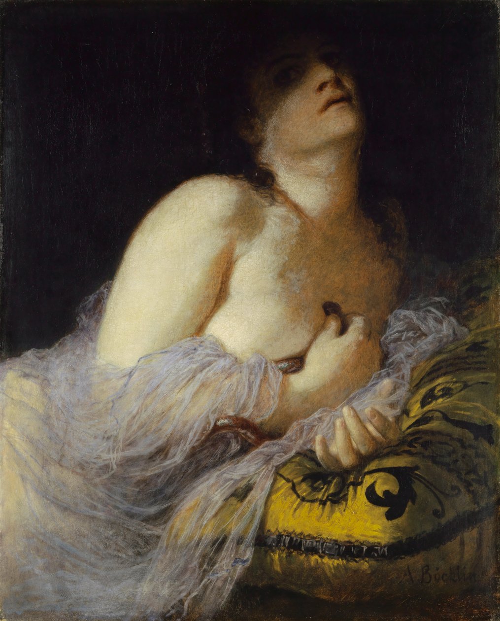 Kleopátra halála (első változat), 1872 alkotó: Arnold Böcklin