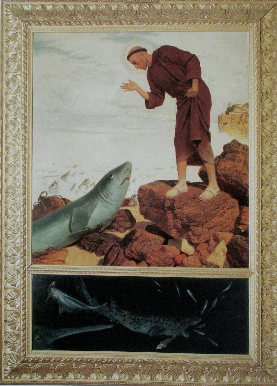 Antonius prédikációja alkotó: Arnold Böcklin