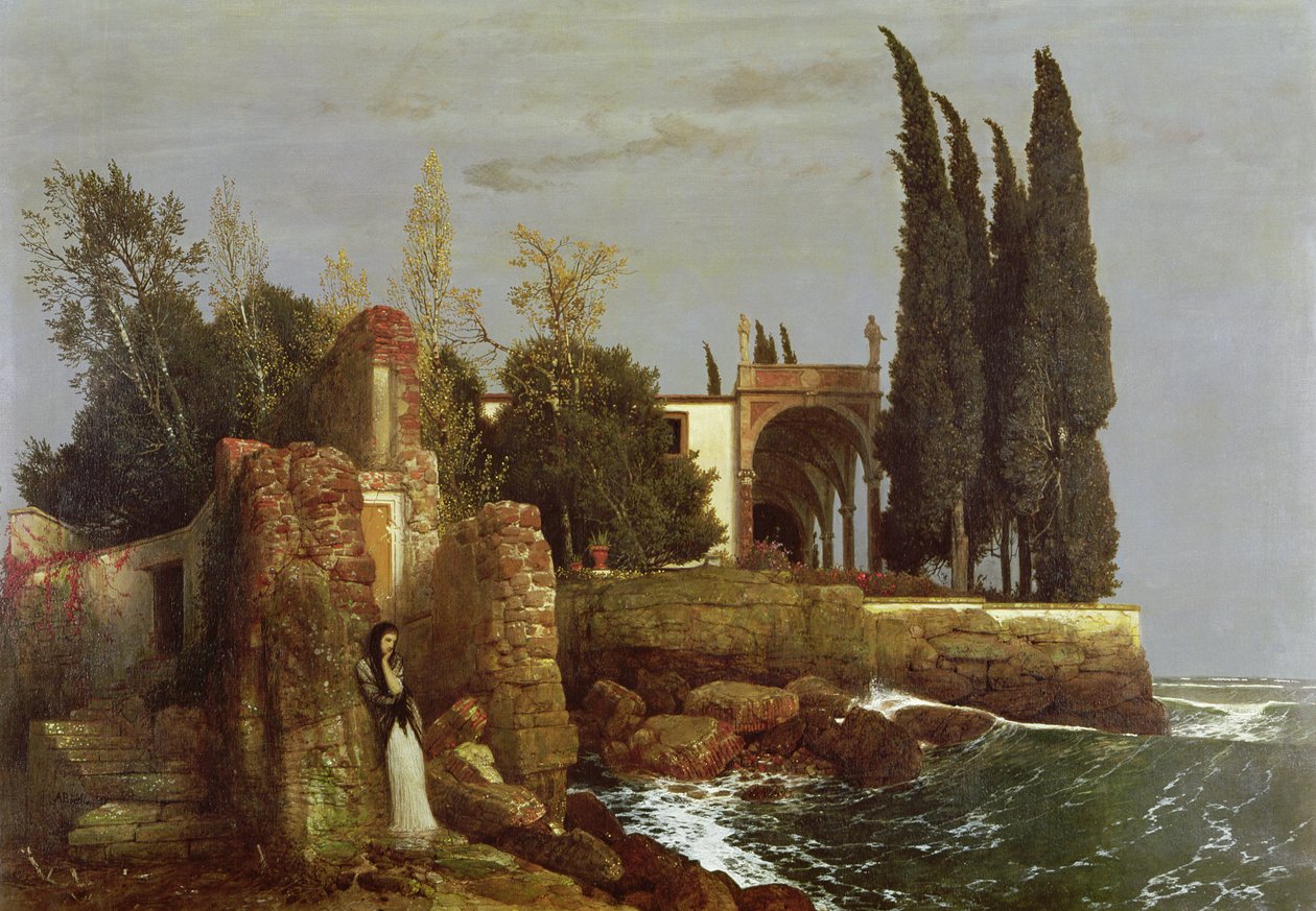 Villa a tenger mellett alkotó: Arnold Böcklin